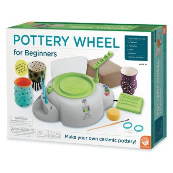 MindWare Pottery Wheel & Air-Dry Clay Pottery Kit – Pottery Wheel for Beginners - Picture 6 of 10